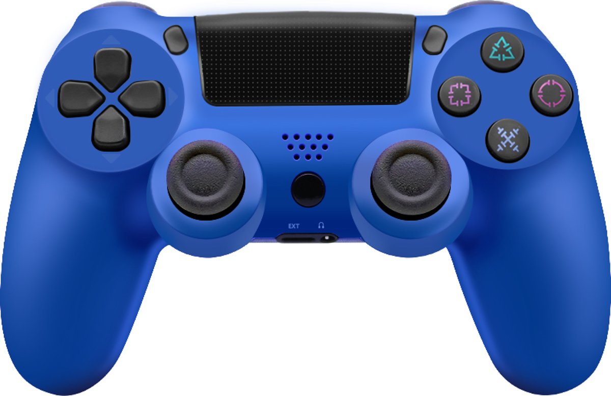 Playstation 4 Controller | PS4 Controller Wireless | Controller met Koptelefoon Aansluiting | Cadeau voor Man & Vrouw | Donker Blauw